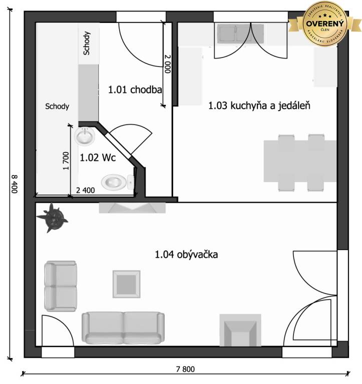 DREVODOM - NÍZKOENERGETICKÝ 4 izbový, 85 m2, okr. Nové Zámky