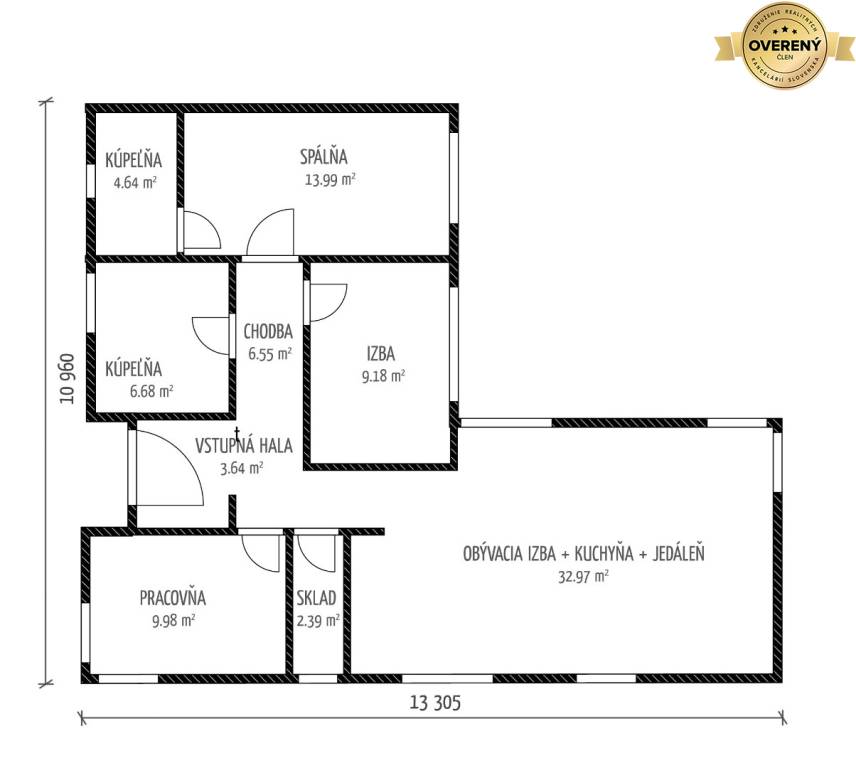 DREVODOM - NÍZKOENERGETICKÝ 4 izbový, 109 m2, okr. Zlaté Moravce