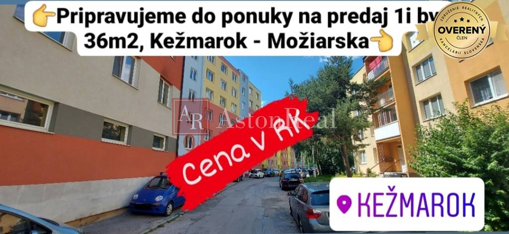 AstonReal: pripravujeme do ponuky predaj 1i byt 36 m2 Kežmarok