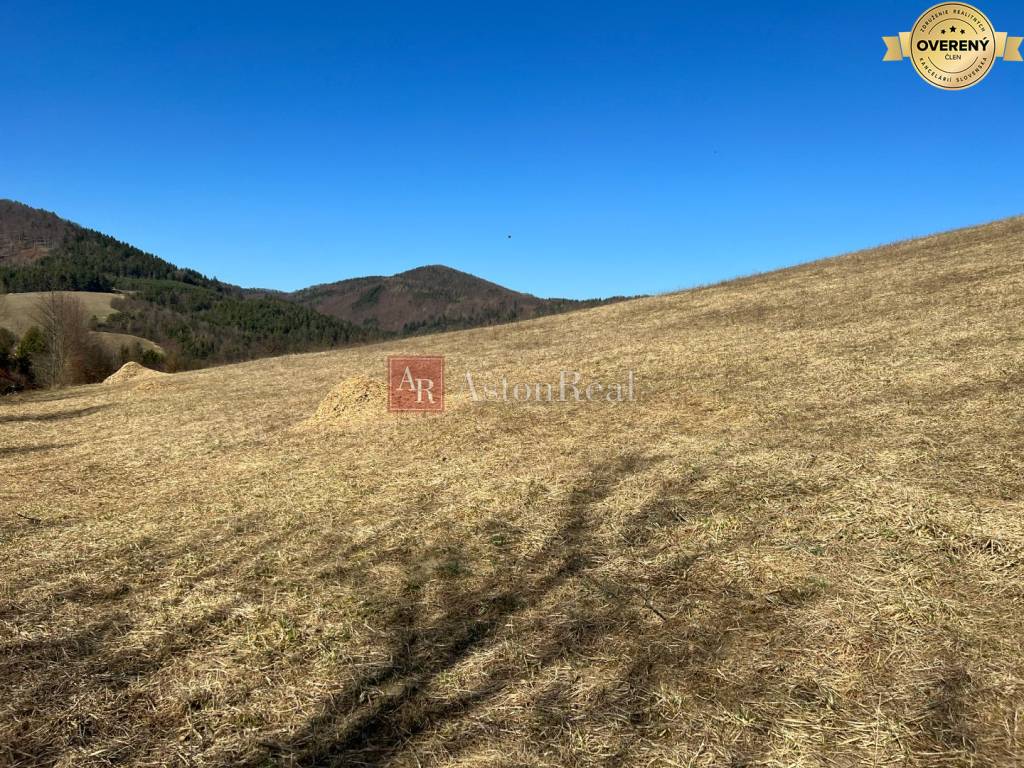 Slnečný svahovitý pozemok na výstavbu rodinných domov- 14.769 m2