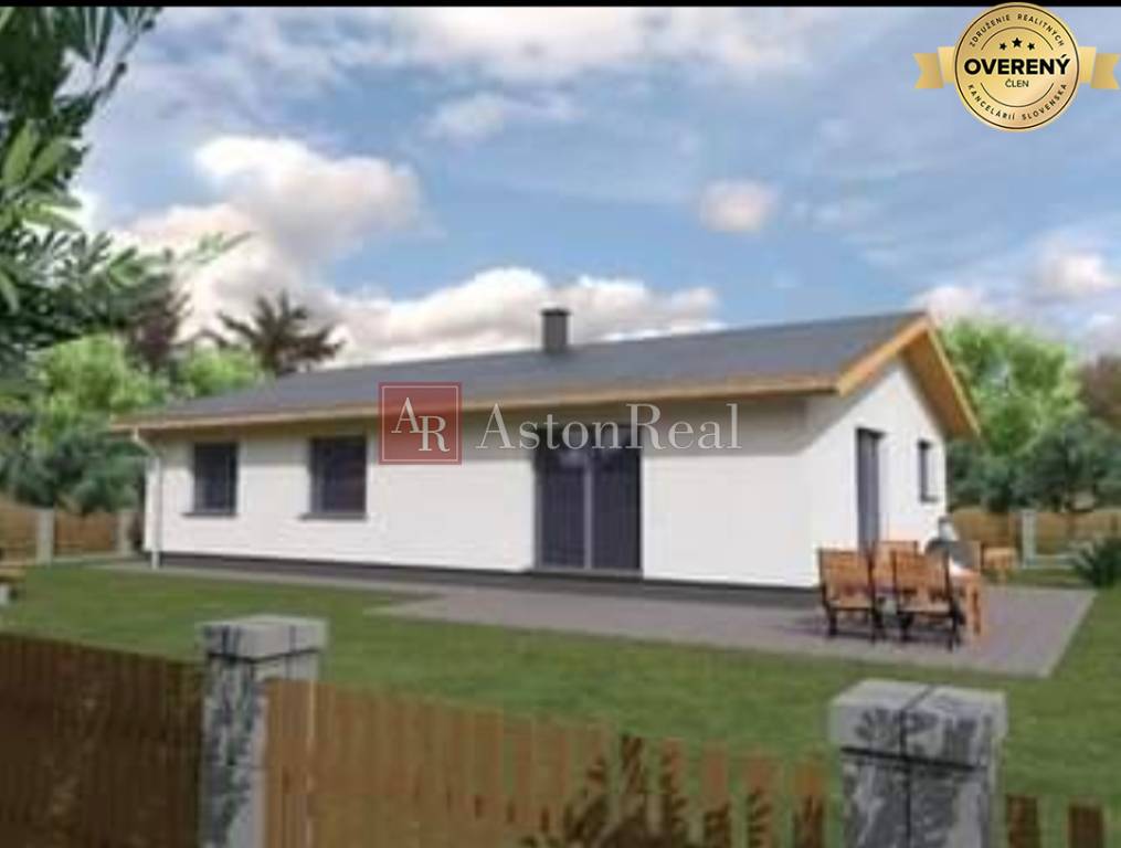 Moderný bungalov 15 minút od Púchova na rovinatom pozemku 665 m2