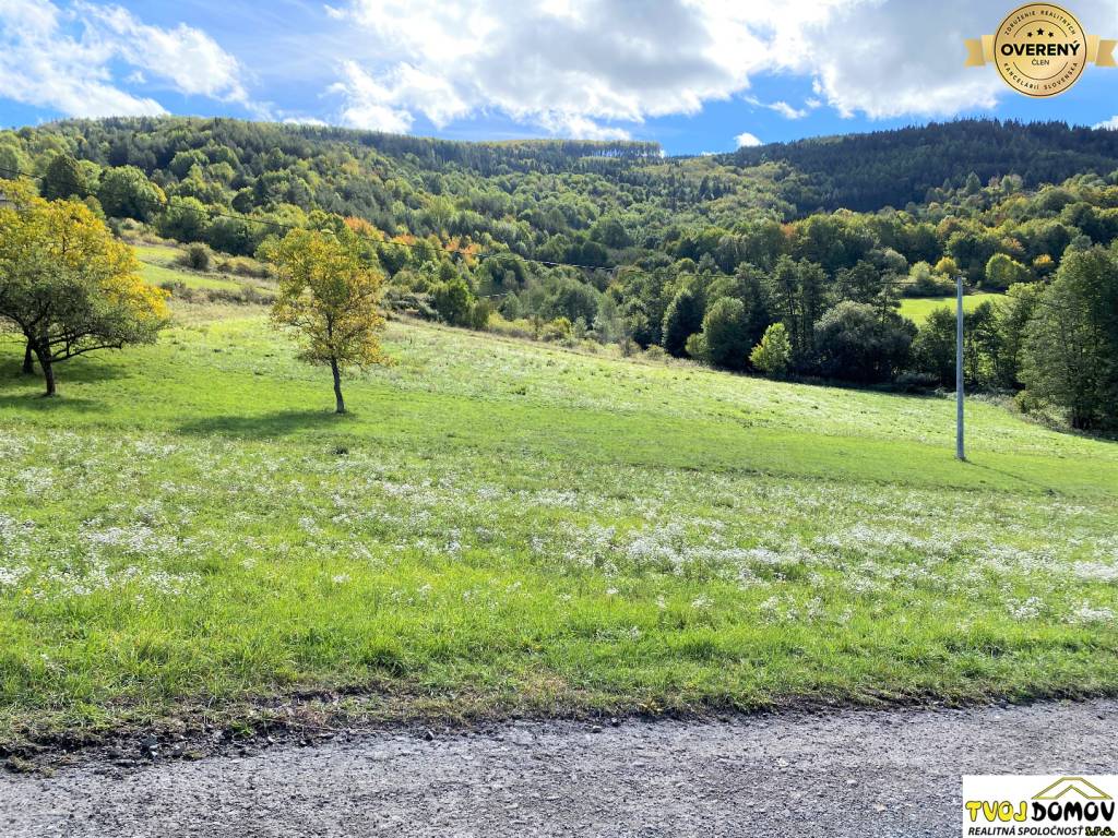 Pozemok vhodný na výstavbu rodinného domu, resp. chalupy, Stožok