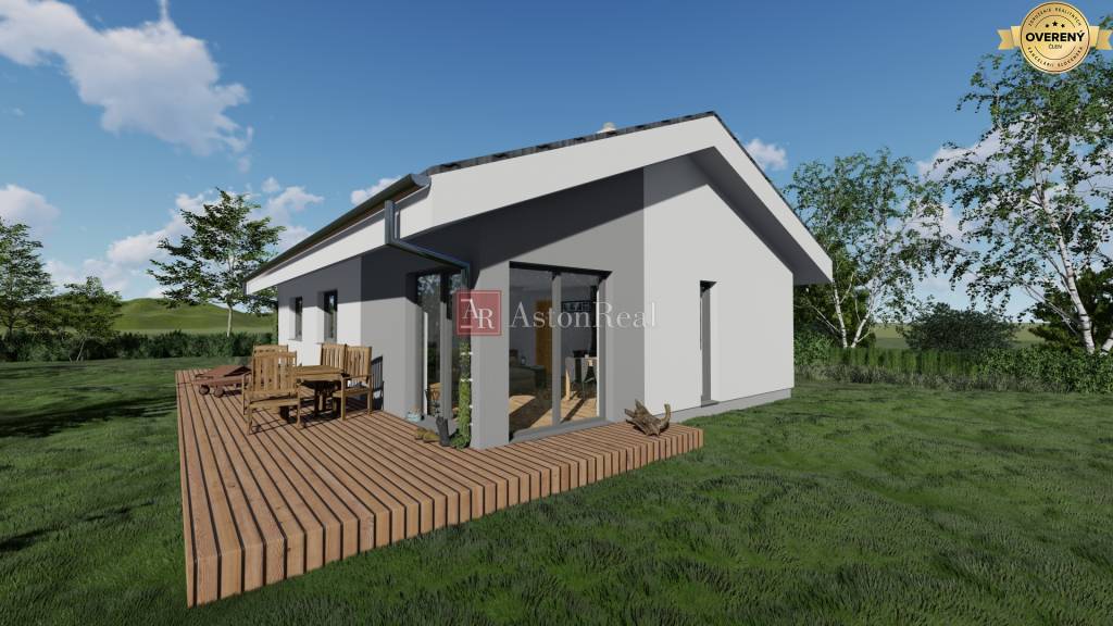 STAVEBNÝ POZEMOK, 890 m2, BADÍN, cca 13m x 65m + projekt domu