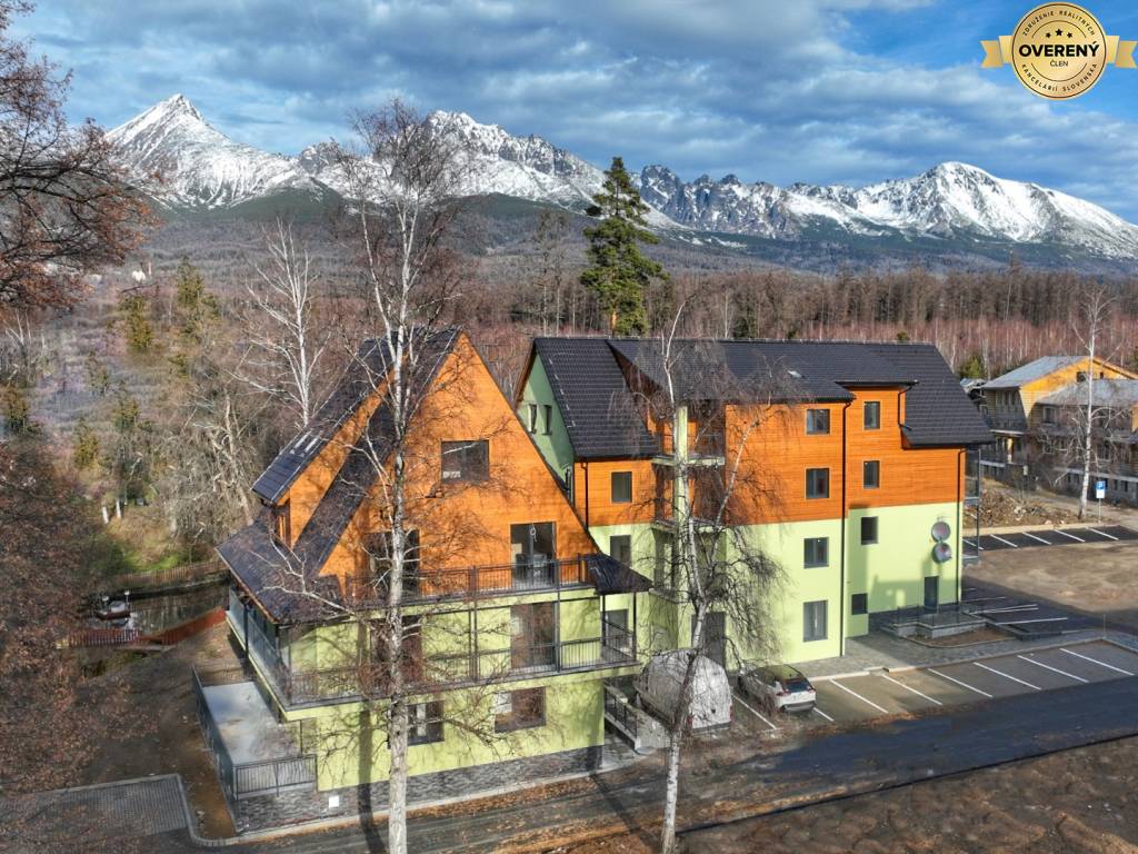 NOVÝ  3-izbový apartmán s terasou a balkónom Vysoké Tatry 121 m2