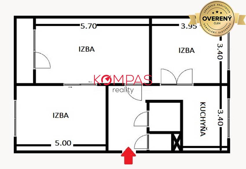 NOVÁ SUPER CENA ! VEĽKÝ 3-IZB. BYT PO REKONŠTRUKCII S LODŽIOU, DETVA