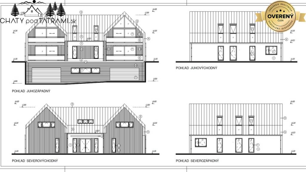 Stavebný pozemok s projektom na apartmánový dom Mýto Nízke Tatry