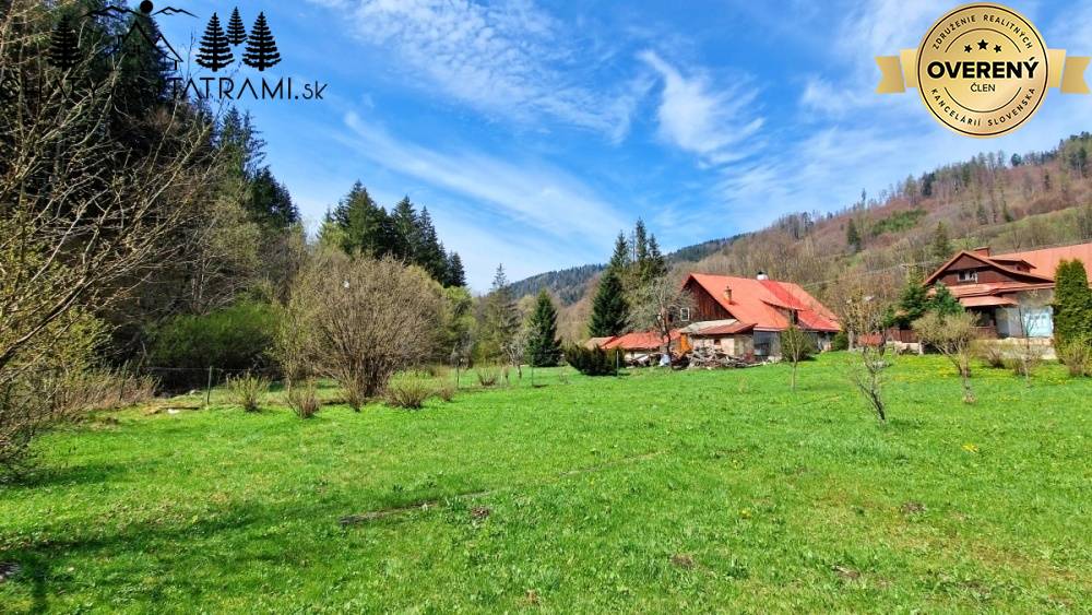 Stavebný pozemok s IS pri potoku Bystrá Nízke Tatry