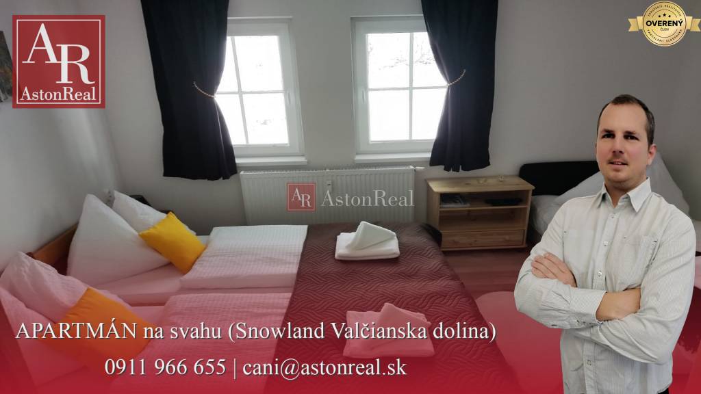 APARTMÁN vo Valči - priamo na svahu - (Snowland Valčianska dolina)