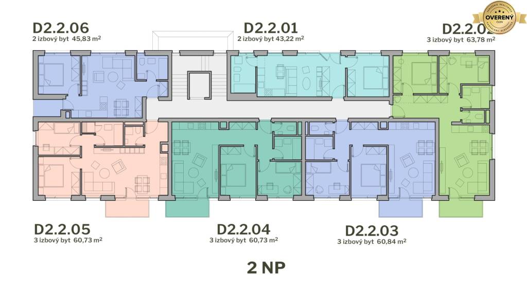 PREDAJ 2 izbového bytu s balkónom Prémiova novostavba Pezinok A0+