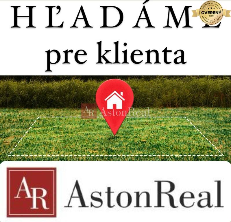 hľadám: STAVEBNÝ POZEMOK vhodný na stavbu RD, min. 500 m2, do 60.000 €