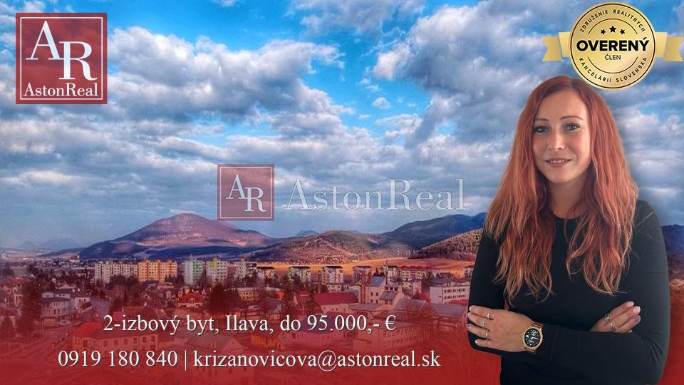 HĽADÁM: 2-izbový byt s balkónom, Ilava, do 95.000,- €