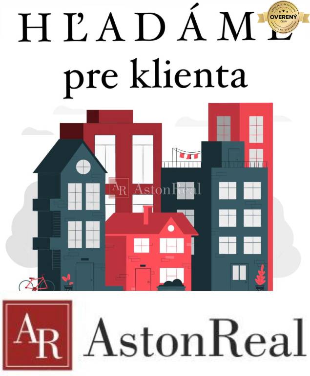 HĽADÁM pre klienta: 3i byt, od 60m2-80m2, RUŽOMBEROK, cca 135.000,- €