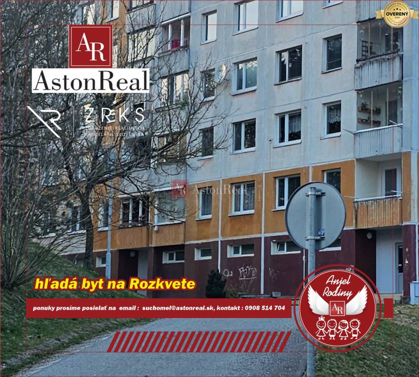  AstonReal hľadá 2-izbový útulný byt pre klienta