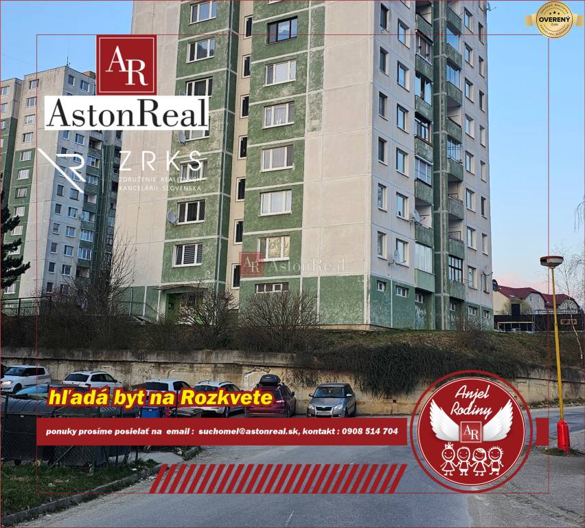  AstonReal hľadá 3-izbový byt pre klienta