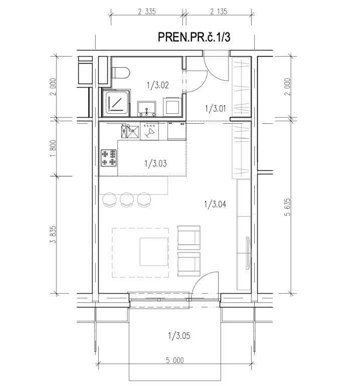 REZERVOVANÉ ! PREDAJ 1-IZB. PRIESTOR SO ZÁHRADKOU, STUPAVA l č. 1/3