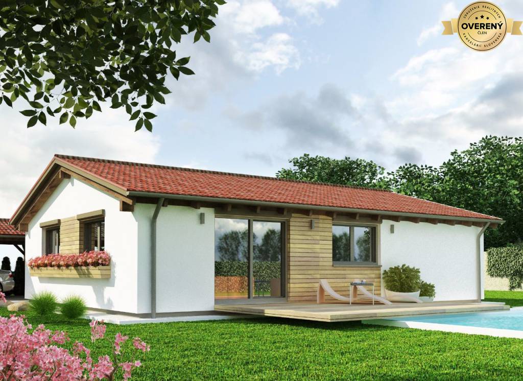 LUXURY_ NÍZKOENERGETICKÝ DREVODOM 4 izbový, 108 m2, okr. Nové Zámky