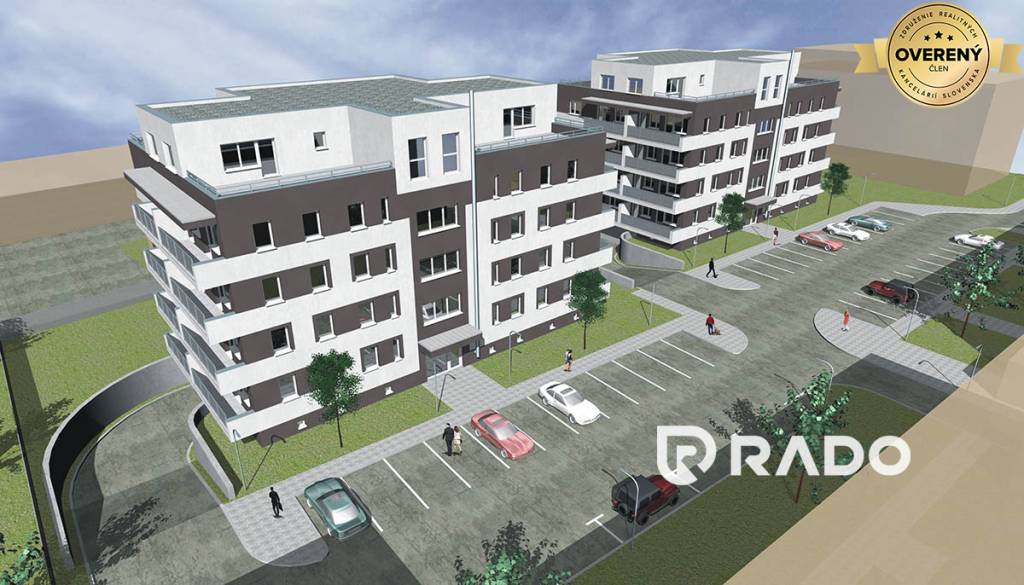 RADO | REZIDENCIA ZÁMOSTIE, 2 izbový byt s balkónom (D2), Trenčín