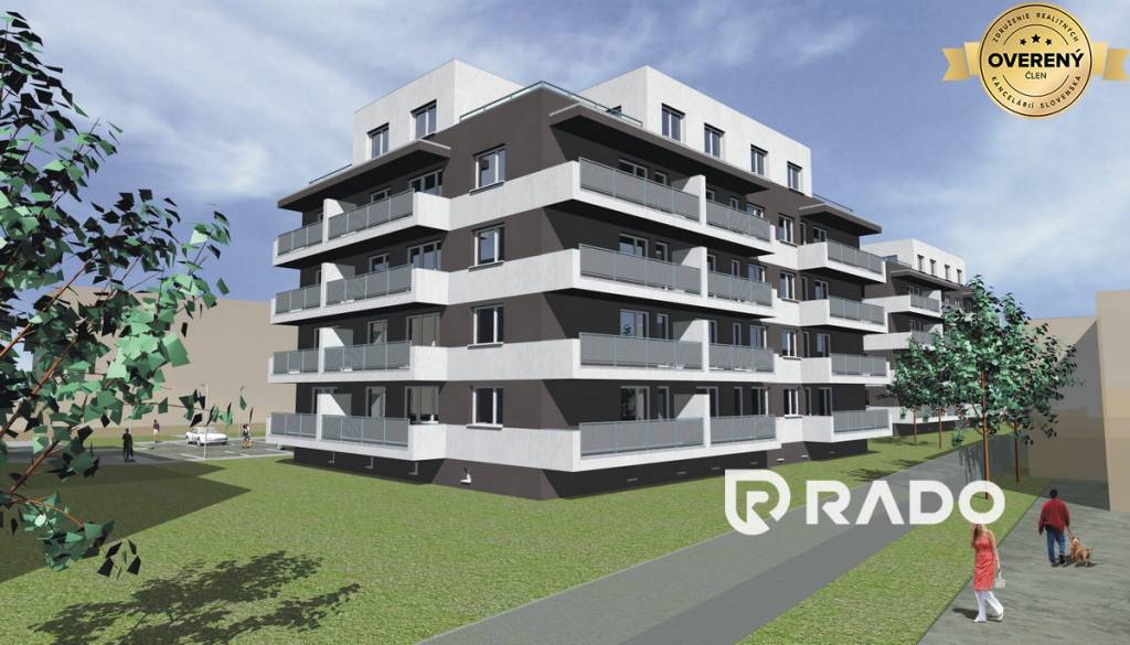 RADO | REZIDENCIA ZÁMOSTIE, 2 izbový byt s balkónom (D2), Trenčín