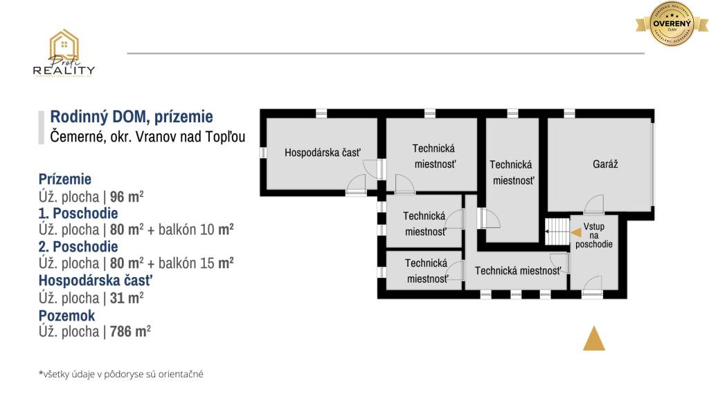 Rodinný dom v tichom prostredí Vranov nad Topľou, mestská časť Čemerné