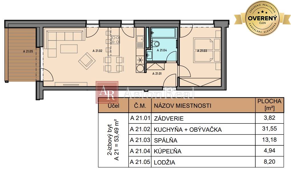  INVESTIČNÝ 2-IZBOVÝ APARTMÁN VYSOKÉ TATRY-TATRANSKÁ ŠTRBA 64,28m2