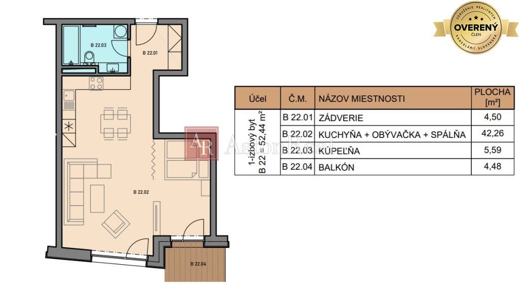 1-izb REKREAČNÝ APARTMÁN VYSOKÉ TATRY-TATRANSKÁ ŠTRBA 66,38m2