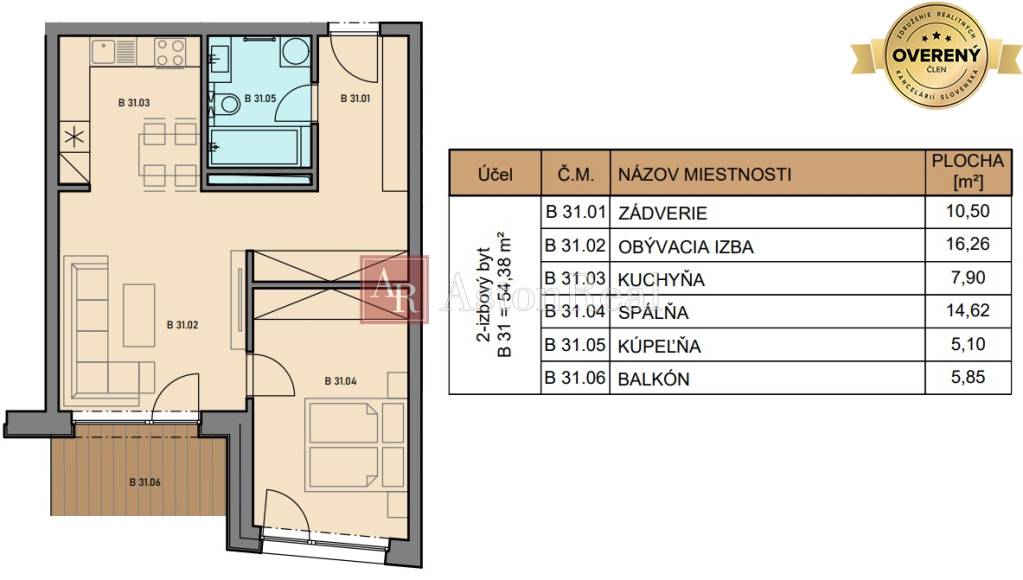 2-IZBOVÝ INVESTIČNÝ APARTMÁN VYSOKÉ TATRY TATRANSKÁ ŠTRBA 62,28m2