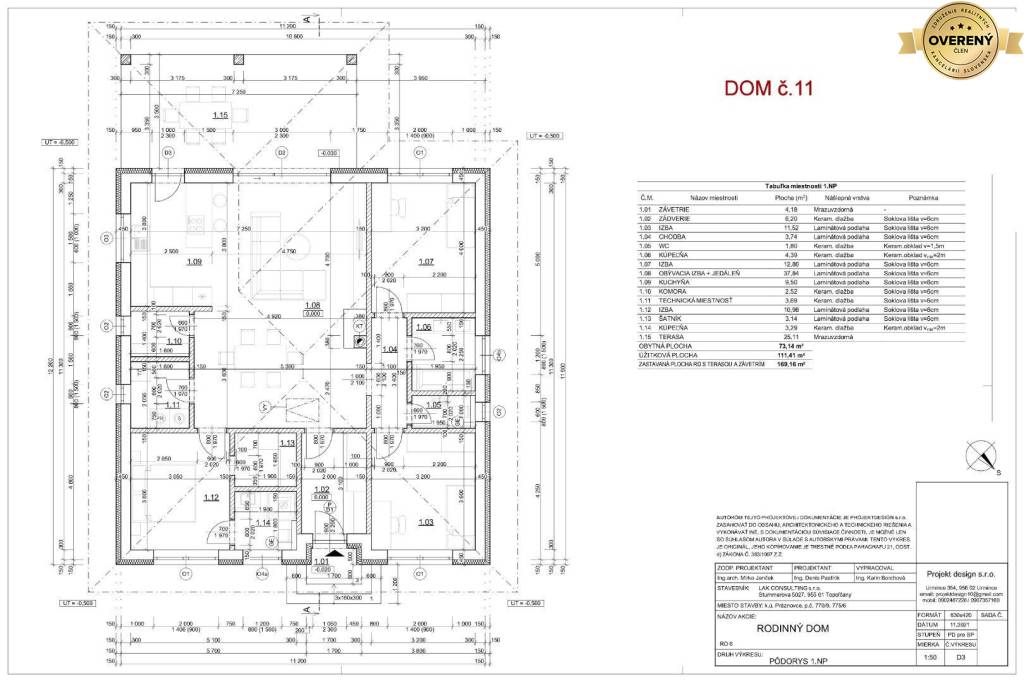 NA PREDAJ: 4 - izb. Novostavba - rodinný dom v obci Práznovce, okr. TO