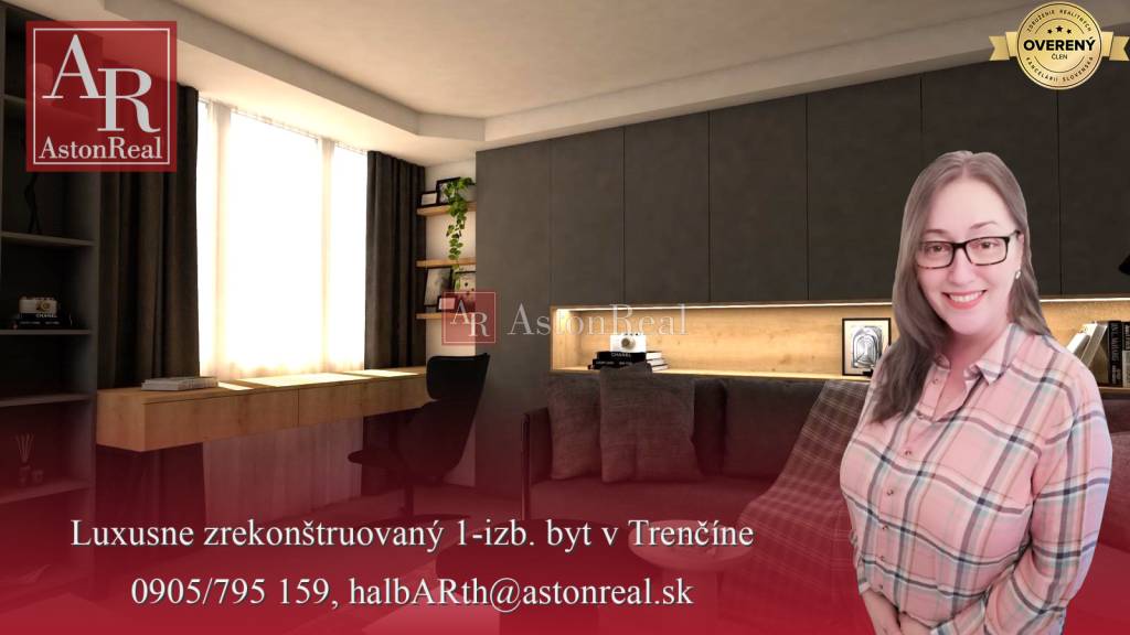 Krásne luxusne zrekonštruovaný 1-izb. byt, 43m2, Pred poľom, Trenčín