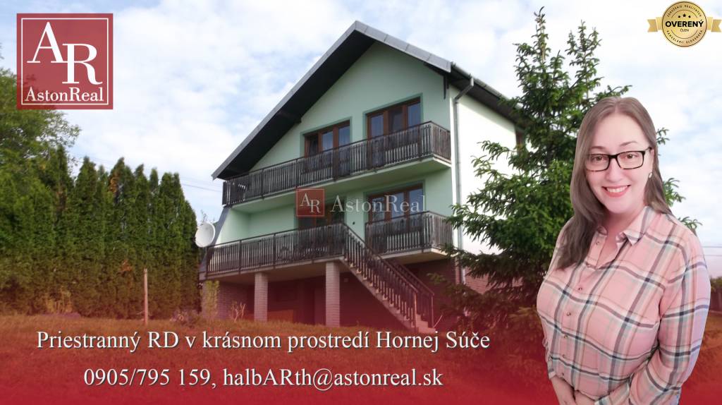 Priestranný RD 5+1, 211m2, pozemok 3 054m2, Horná Súča-Dúbrava