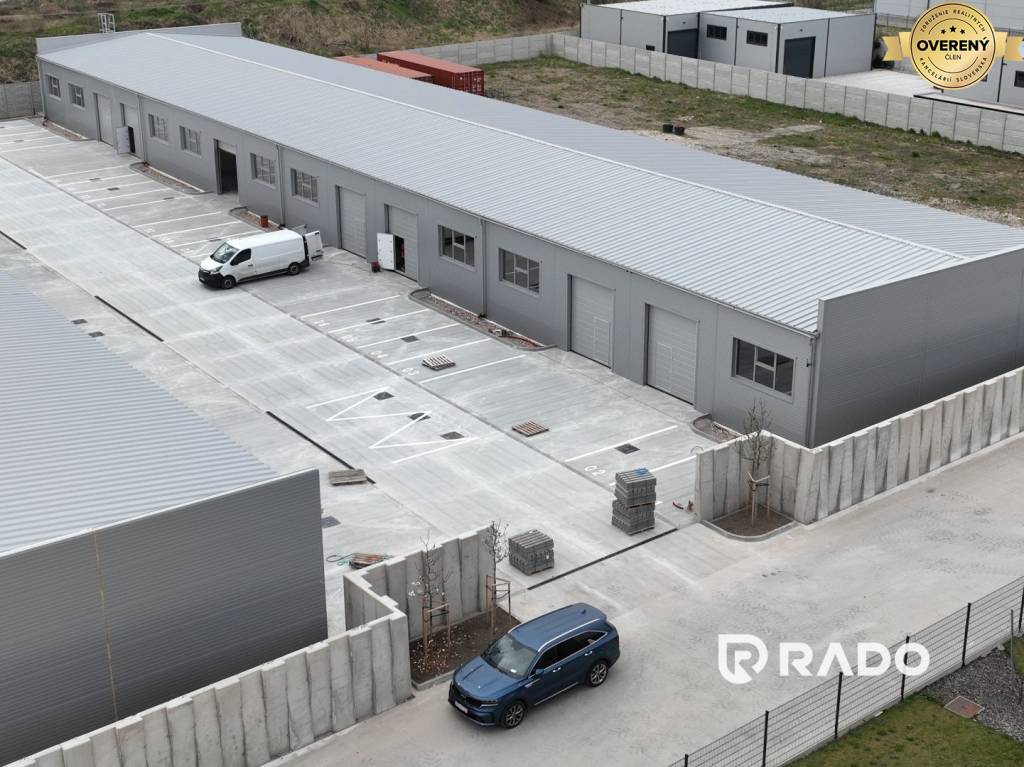 RADO |  PRENÁJOM  HALA 238 m2 | NOVOSTAVBA |  ROVINKA 