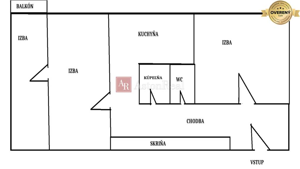 3izbový byt s balkónom, 66m2, Banská Bystrica - Fončorda, 