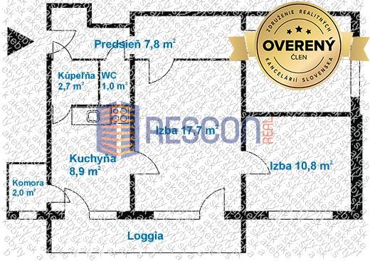 3-izbový byt s veľkou lodžiou a pekným výhľadom čaká na rekonštrukciu